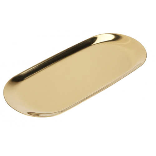Metalowa tacka kosmetyczna na narzędzia złota